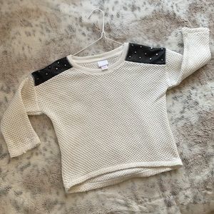 Studded Crop Sweater 🖤